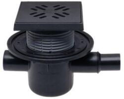 HL HL300G padlóösszefolyó DN50 vízszintes kimenettel, szigetelő karimával, DN40/50 bemenettel (HL300G)