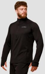 GymBeam Hanorac de alergare 1/2 Zip Pulse Black M