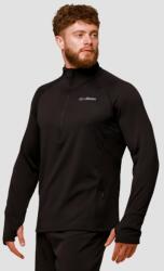 GymBeam Hanorac de alergare 1/2 Zip Pulse Black XL