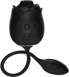 Fifty Shades of Grey - stimulator clitoridian cu aspirație și ou vibrator negru