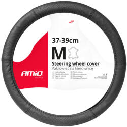 AMiO Kormányvédő M Ø 37-39 cm perforált bőr - AMIO