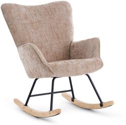 VASHOME Hintaszék, relaxációs szék kordbársony kárpitozással, bézs-khaki színű (VH-LYY996KK) - vasbutor