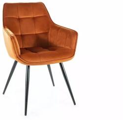 SIGNAL MEBLE Szék LILIA VELVET | fahéj (LILIAVCCY)