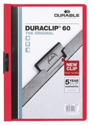 DURABLE Duraclip clip-mappa, 60 lapig, piros (D2209/03)
