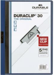 DURABLE Duraclip clip-mappa, 30 lapig, sötétkék (D2200/07)