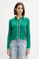 Guess Jeans kardigán gyapjú keverékből - zöld M