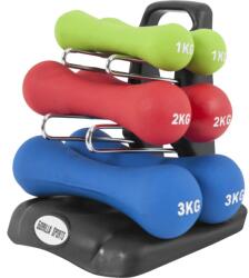 Gorilla Sports Ergonomikus súlyzó szett állvánnyal 12 kg (100648-00013-0017) - gorillasports