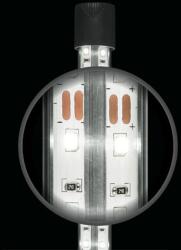 Diversa Akváriumfedél világítással 80x35cm LED EXPERT 17W - FEKETE, íves