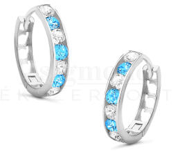  14 karátos fehérarany gyerek karika fülbevaló - átm. 13 mm (AU13668) AU13668