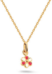 Heratis Forever Színes virágos medál, 14K sárga arany IZ31616