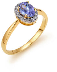 Szemet gyönyörködtető tanzanit gyűrű Angie 0, 51 ct KU1438T