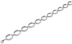 Ékszershop Köves ovális ezüst karlánc (2178830)