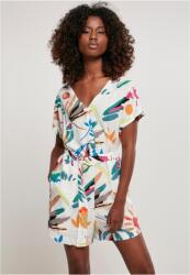 Urban Classics Ladies Short Viscose Belt Jumpsuit whitesandfruity