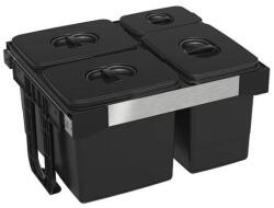 EKOTECH - beépíthető hulladékgyűjtő free jazz 60 - 3x12 liter+1x5 liter - ardesshop