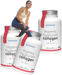 Nutriversum MSM+C Hyaluron Collagen Triopack (3db) - glow