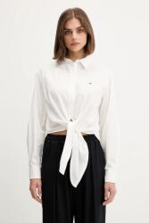 Tommy Hilfiger pamut ing galléros, fehér, relaxed, DW0DW20990 - fehér XS