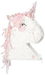 PartyDeco S. r. o Pináta, rózsaszín unikornis fej, 41 x 48 x 10 cm