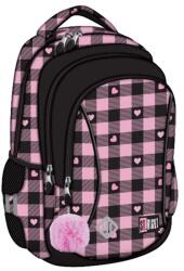  Ghiozdan scolar Majewski ST Right, BP26, Pink Checkered, 3 compartimente, 39 x 27 x 17 cm (MJ680373)