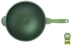 Risoli Wok serpenyő Risoli Dr. Green 30 cm - zöld kő bevonattal