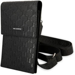 Karl Lagerfeld Monogram Plate (KLWBSAMSMK) unverzális mobiltáska, 6.1", fekete