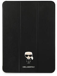 KARL LAGERFELD KLFC12OKMK Saffiano Karl Iconic Karl Iconic iPad 12.9" Pro 2021 Book Cover tok, fekete