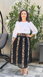 Magazin Traditional Fusta voal cu motive florale Gabriela