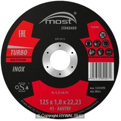 RYWAL-RHC Sp Tisztítókorong MOST 125x4.0mm inox (BI9421-412-501)