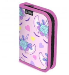 Herlitz kihajtható tolltartó, Flowers, 2 klapnis (35 részes töltött) (H_2025__09483020_virag)