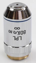 KERN & SOHN OBB-A1530 infinity planakromatikus 80 x / 0, 8 (0, 85 mm) (sprung) mikroszkóp objektív lencse az OLM, OKM és OKO mikroszkópokhoz (OBB-A1530)