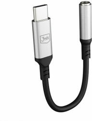 3mk Protection 3, 5mm jack/USB-C átalakító, fekete