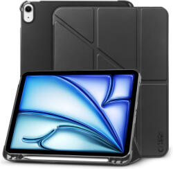 Tech-Protect oldalra nyíló tok, tolltartóval SC PEN ORIGAMI iPad Air 10.9" 4/5 (2020/2022)/iPad Air 11" (2024/2025), fekete