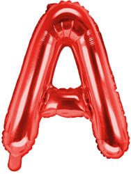 PartyDeco A betű mini fólia lufi - 35 cm piros