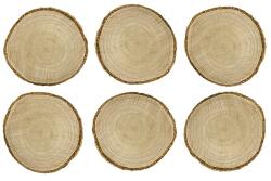 PartyDeco Fa névtáblák 6 db