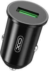 XO CC35 Car Charger autós QC szivargyújtó töltő, gyorstöltő, USB-A, 3A, 18W, fekete