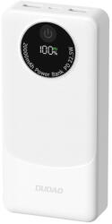 Dudao Powerbank Dudao K12 10000mAh PD22.5W USB-A, USB-C, fehér