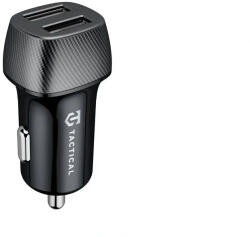 Tactical Field Plug Dual univerzális autós szivargyújtó töltő, gyorstöltő, 2xUSB-A, 2.4A, 12W, fekete