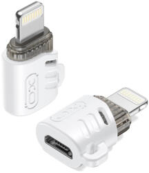 XO NB256F Micro-USB/Lightning adapter, fehér