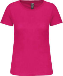 Kariban Női organikus kereknyakú rövid ujjú póló, Kariban KA3026IC, Fuchsia-2XL (ka3026icfu-2xl)