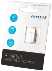 Forever micro USB-Lightning adapter, fehér