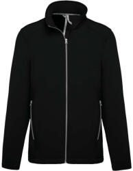 Kariban Férfi két rétegű softshell dzseki, Kariban KA424, Black-4XL (ka424bl-4xl)