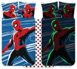  Pókember Agility sötétben világító gyerek, ovis ágyneműhuzat 100x135cm, 40x60cm (BRM019645) - oliviashop