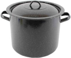 ENGER Zománcozott Fazék Fekete 32cm 21 literes+Fedő (21500)