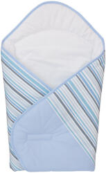 Baby Bruin Pólyává alakítható takaró 78x78cm - Kék csíkos (55043457kekcsikos)