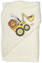 BabyBruin Kapucnis frottír fürdőlepedő, kifogó 75x90 cm - Markoló vajsárga (55042743vajsargamarkolo)