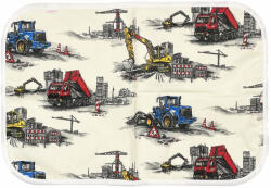 BabyBruin Mosható pelenkázó alátét dupla falú 40x60 cm - Munkagépek (540070fiu)