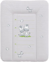 BabyBruin Puha vízhatlan pelenkázó lap 50x70 cm - Zebrák szürke