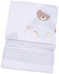 Baby Bruin takaró prémium 140x110 cm - Kék
