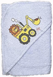 BabyBruin Kapucnis frottír fürdőlepedő, kifogó 75x90 cm - Markoló kék (55042743kekmarkolo)