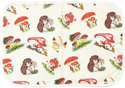 BabyBruin Mosható pelenkázó alátét dupla falú 40x60 cm - Piros gombák (540070pirosgombak)