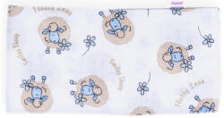 Baby Bruin Mintás Cseh textil pelenka, textilpelenka sűrű szövésű fehér 70x70 cm - Kék barika (311197Barany_kek)